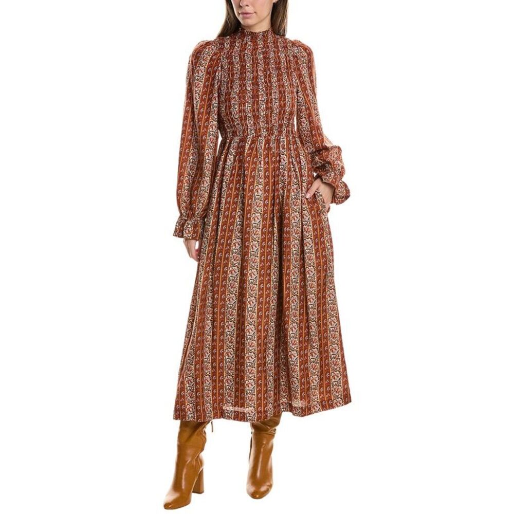 Marie Oliver Freddie Silk-Blend Dress